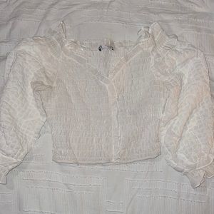 Zara white off the shoulder top